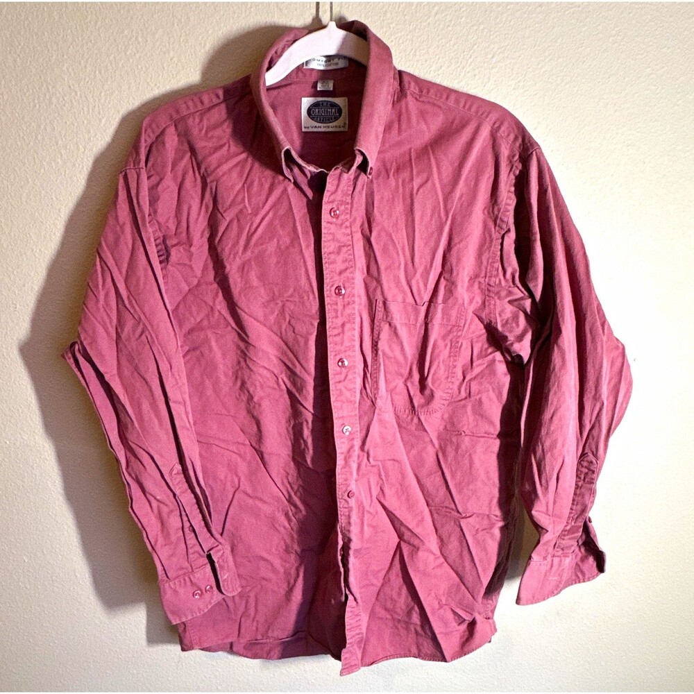 Van Heusen The Original Article Men’s Comfort Fit Pink Cotton Shirt 15.5 32/33